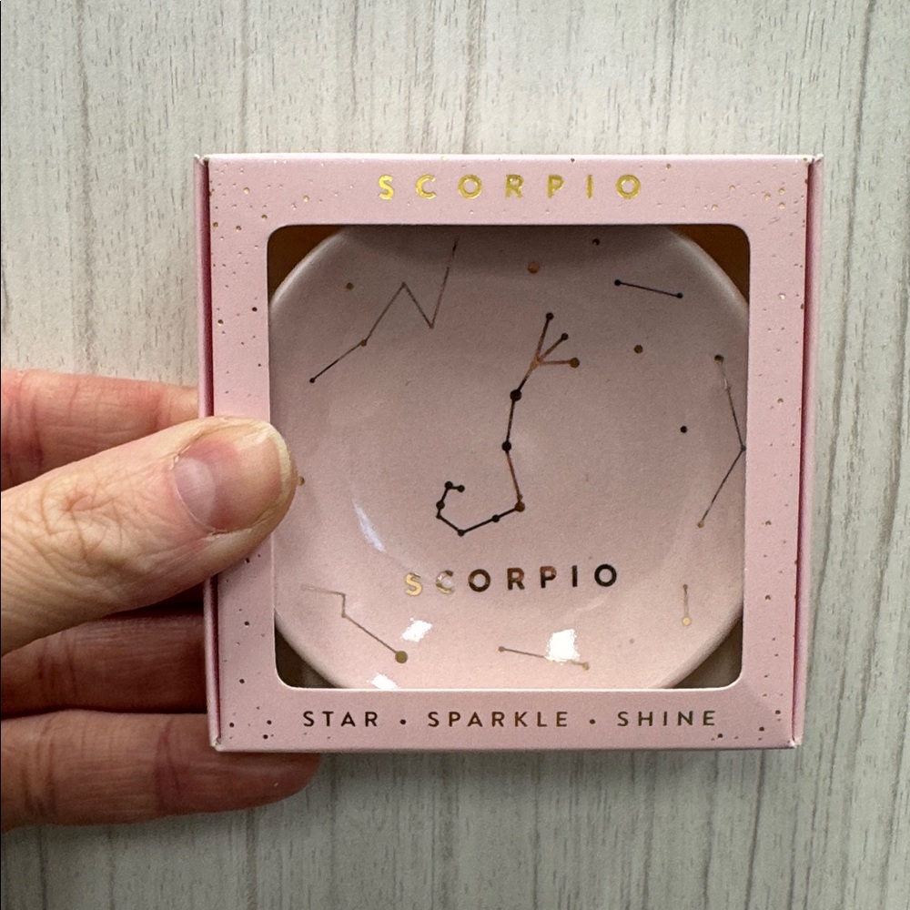 Lucky Feather Scorpio trinket dish